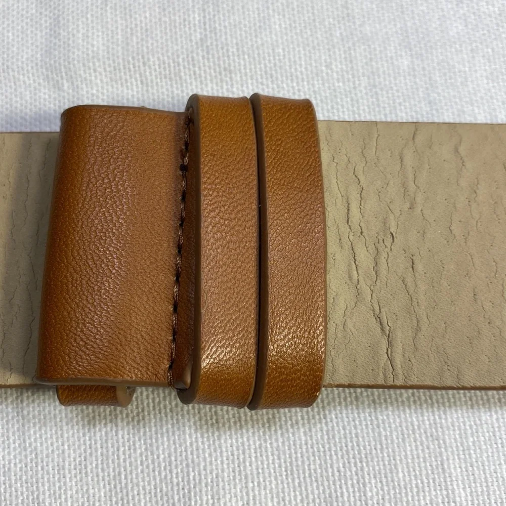 Chicos wide Boho silver‎ tone circle buckle
